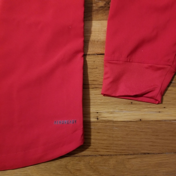 Adidas 1/4 Zip NHL Chicago Blackhawks Aeroready Pullover GI5201 Red Men's Medium - Picture 8 of 11